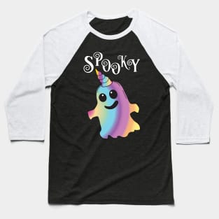 Spooky Unicorn Ghost Baseball T-Shirt